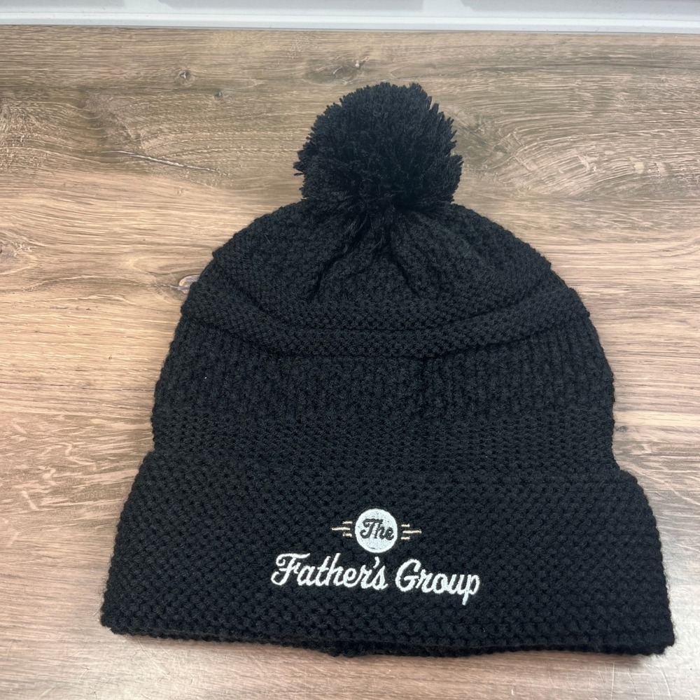 Cap America Beanie Hat Black Pom Fleece Lined The Fathers Group iK55  OSFM